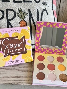 Beauty Bakerie Sour Ya Doin' Eyeshadow Palette – Pink, Yellow & Coral Mix
